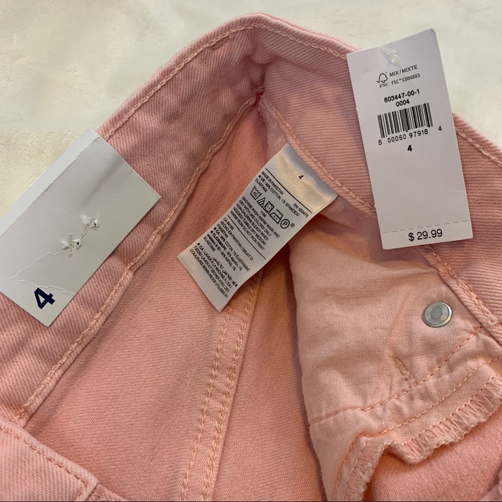NWT Old Navy Pink Button Down Denim Skirt - Picture 6 of 6